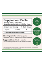 Double Wood Glycine 1,000mg  300 Capsul 