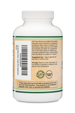 Double Wood IRISH Sea Moss İrlanda Deniz Yosunu 1200mg 180 Capsul.Abd Menşei 40.