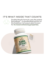 Double Wood Kanna Extract  (Sceletium Tortuosum) - 50mg Per Capsules, 120 Capsul.40.