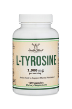 Double Wood  L-Tyrosine 1000mg per Serving, 120 Veggie Capsul.Abd Menşei 37.