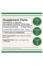 Double Wood  Lumbrokinase Enzymes 120 Capsul.39.