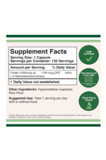 Double Wood  Methylfolate 1000mcg, 120 Kapsul.36.