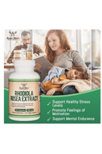 Double Wood Rhodiola Rosea Extract 500mg, 120 Vegan Capsul.39.