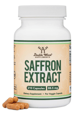 Double Wood Saffron for Focus - Saffron Extract 88.5mg Vegan Capsules (210 Capsul).