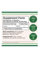 Double Wood Taurine 1000mg Per Serving, 180 Capsul.From the American Distributor Company.37.