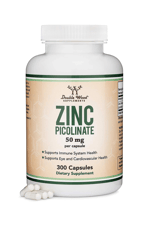 Double Wood Zinc Picolinate 50mg, 300 Capsules.4040