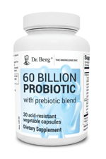 Dr. Berg 60 Billion Probiotic - Probiotics for Men & Women - Pre and Probiotics for Digestive Health - 30 Vegetable Capsul.Usa Amazon Best Seller.49.
