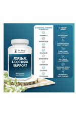 Dr. Berg  Adrenal Cortisol Support-Mood,Focus,Relaxation 60 Capsul.Usa Menşei.64.