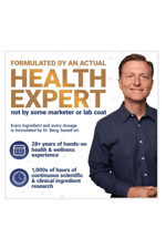 Dr. Berg Asha+ 1000mg  Root with Black Pepper from Bioperine - 90 Capsules.