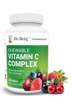 Dr. Berg Chewable Vitamin C Complex - Made with Organic, Non-GMO Berries - 60 Chewable Delicious Wafers.Abd Menşei.57.