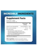 Dr. Berg Emergency Immune Support Echinacea - Potent Blend of Herbal Extracts  2,000 IU Vitamin D  10mg of Zinc - 60 Tablets.