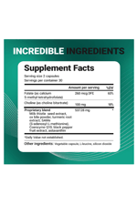 Dr. Berg Liver Cleanse Detox Unique Blend of Milk Thistle, Ox Bile  Folate - Liver Includes Turmeric, Black Pepper  Choline - 60 Capsul.49.
