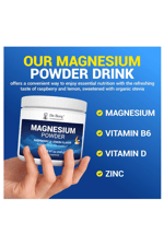 Dr. Berg Magnesium Glycinate Powder CALM for Sleep, Relaxation, & Stress Relief - Now Includes Vitamin D3 & Zinc - Delicious Raspberry & Lemon  (50 Servings).60.
