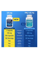 Dr. Berg Maximum Strength 4-in-1 Chelated Magnesium Glycinate with Clean 150 Capsul.Abd Menşei.55.