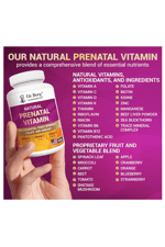Dr. Berg Natural Prenatal Vita mins for Women (Pregnant & Nursing)  Prenatal Vita mins with Folate, Minerals, Omegas, 11 Powerful Superfoods- 60 Capsules.