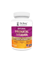 Dr. Berg Natural Prenatal Vita mins for Women (Pregnant & Nursing)  Prenatal Vita mins with Folate, Minerals, Omegas, 11 Powerful Superfoods- 60 Capsules.