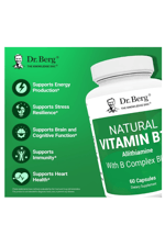 Dr. Berg  Natural Vitamin B1+ Allithiamine with B Complex Blend - 60 Capsules.51.