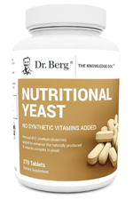 Dr. Berg Nutritional Yeast – Natural B12 Added - All 8 B Vitamin Complex – Organic Vanilla Flavor - 270 Vegan Tablets.57.