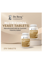 Dr. Berg Nutritional Yeast – Natural B12 Added - All 8 B Vitamin Complex – Organic Vanilla Flavor - 270 Vegan Tablets.57.