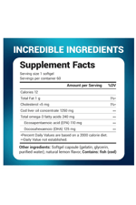 Dr. Berg  Omega-3 Cod Liver Fish Oil – 1250 mg Cod Liver Oil – 125 mg of DHA 60 Softjel.Abd Menşei.57.