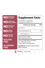 Dr. Berg Raw Organic Beet Powder from Real Earth-Grown Beets – USDA Certified Organic Beet Root Powder to Support Nitric Oxide Levels, Energy, Blood Flow,  Heart Health– 30 Servings.