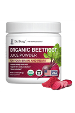 Dr. Berg Raw Organic Beet Powder from Real Earth-Grown Beets – USDA Certified Organic Beet Root Powder to Support Nitric Oxide Levels, Energy, Blood Flow,  Heart Health– 30 Servings.