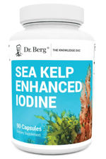 Dr. Berg Sea Kelp Enhanced Iodine - 200 mcg of Premium Iodine - Seaweed Blend Includes Klamath Blue-Green Algae & Sea Kelp - 90 Capsules.57