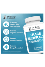 Dr. Berg  Trace Minerals Enhanced Complete with 70+ Minerals - 60 Capsul.64.