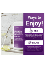 Dr. Berg's Friendly Probiotic Liquid Supplement Drink Mix w/ 12 Live Probiotics Strains.500ML 32 Servis.