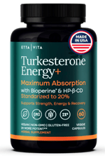 Etta Vita Turkesterone Energy Bioperine ile Yüksek Emilim 60 Capsul.Made ın Usa.62.