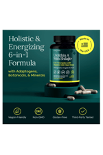Etta Vita Urolithin-A Complex 90 Capsul Shilajit, Organic Sea Moss Tong kat Ali, Natural Energy, and Focus for Men  Women (Made in USA .