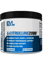 EVL NUTRITION L-Citrulline2000 , 200 Grams 100 Servis Unflavored.USA.45.