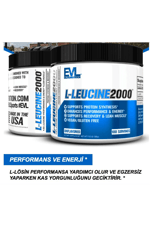 EVL Nutrition L-Leucine 2000 , 100 Servings Unflavored  USA.36.