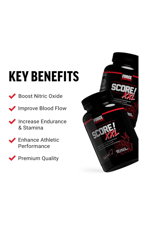 FORCE FACTOR Score! XXL Nitric Oxide Booster  for Men with L-Citrulline, Black Maca, and Tribulus to Imp.rove Athletic Performance, Increase Stamina, and Support Blood Flow, 60 Tablets.45.