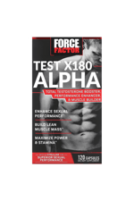 Force Factor, Test X180 Alpha, 120 Capsules.  Made ın Usa.