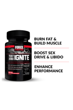 Force Factor Test X180 IGNITE  Testofen,GreenTea,HornyGoat,EGCG,Cafeıne 60 Capsul. USA.3537