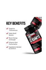 Force Factor Test X180 IGNITE  Testofen,GreenTea,HornyGoat,EGCG,Cafeıne 60 Capsul. USA.3537