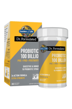 Garden of Life Dr Formulated 30 Capsul Once Daily 3-in-1 Complete Probiotics, Prebiotics  Postbiotics for Women and Men’s Digestive  Immune Health – Extra Strength, 100 Billion CFU.