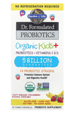 Garden of Life, (Özelsporcugıdaların'dan !!) Dr. Formulated Probiotics, Organic Kids + Tasty  30 Yummy Chewables.