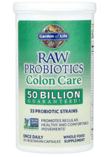 Garden of Life Probiotics for Women and Men 30 Capsul- Raw Probiotics Colon Care 50 Billion CFU and Enzymes, Shelf Stable Once Daily Acidophilus Probiotic for Regularity and Immune Health.