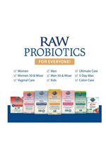 Garden of Life Probiotics for Women and Men 30 Capsul- Raw Probiotics Colon Care 50 Billion CFU and Enzymes, Shelf Stable Once Daily Acidophilus Probiotic for Regularity and Immune Health.