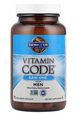 Garden of Life, Vitamin Code, RAW One, Once Daily Multivitamin For Men, 75 Vegetarian Capsul.Abd Menşei.57.
