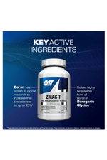 GAT Sport Essentials ZMAG-T Zinc, Magnesium, B6 + Boron, 90 Veg Capsules.Made ın Usa.42