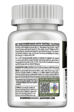 GAT Testrol Platinum, PremiumTest Booster for Men by Stamina  Boron, Vitamin D, Zinc, 60 Tablets.