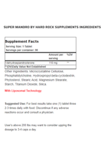 Hard Rock Supplements SUPER MANDRO 90 KAPSÜL GAINS OF STEEL .Made ın Usa.113.
