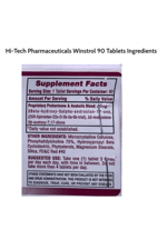 Hi-Tech Pharmaceuticals Wınstrol 90 Tab Steroid Değildir.Besin Desteğidir.58.