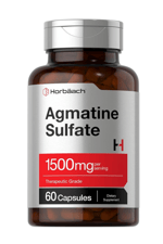 Horbäach Agmatine Sulfate 1500mg  60 Capsules  Pharmaceutical Grade  Non-GMO, Gluten Free.3832