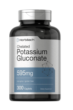 Horbäach  Chelated Potassium Gluconate  595mg 300 Capsul.Usa Menşei.3939.