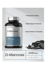 Horbäach D-Mannose  2100mg  120 Capsul.Usa Menşei.