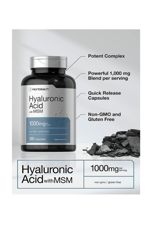 Horbäach Hyaluronic Acid with MSM  1000mg  120 Capsul.Abd Menşei.4037